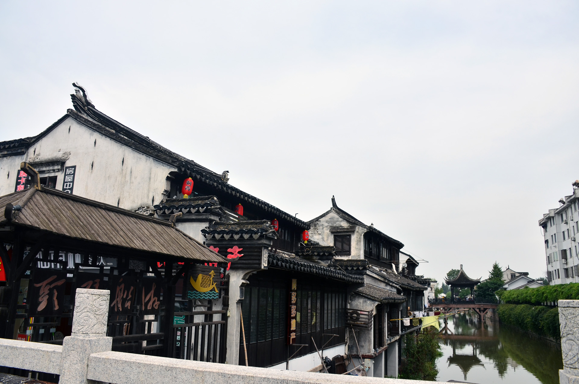 太仓市沙溪古镇风景区剪影