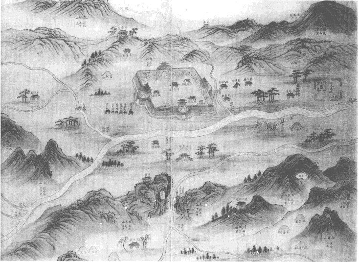 唐洛阳城皇都的地理之形